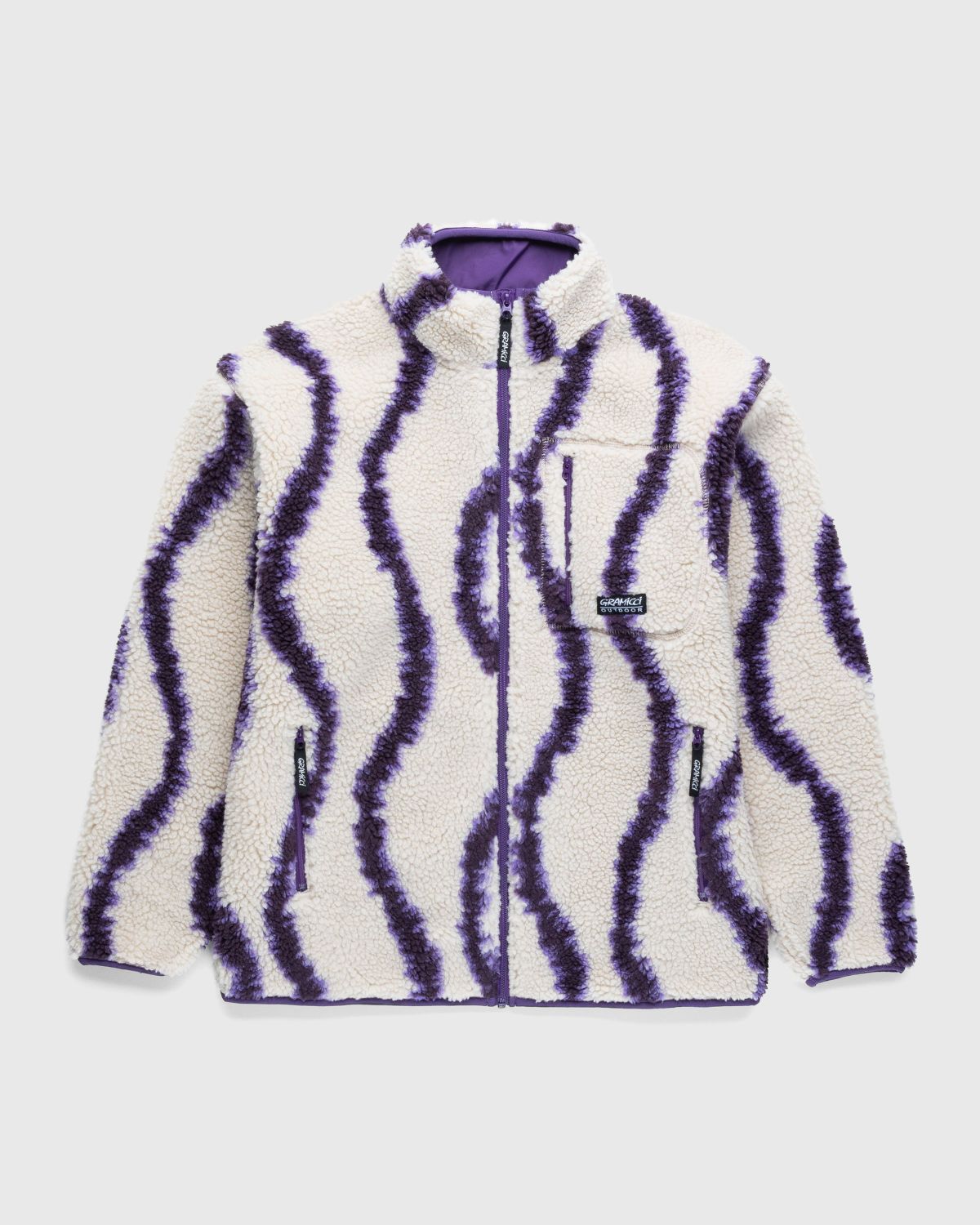Gramicci – Sherpa Jacket Natural Swirl - Fleece - Beige - Image 1