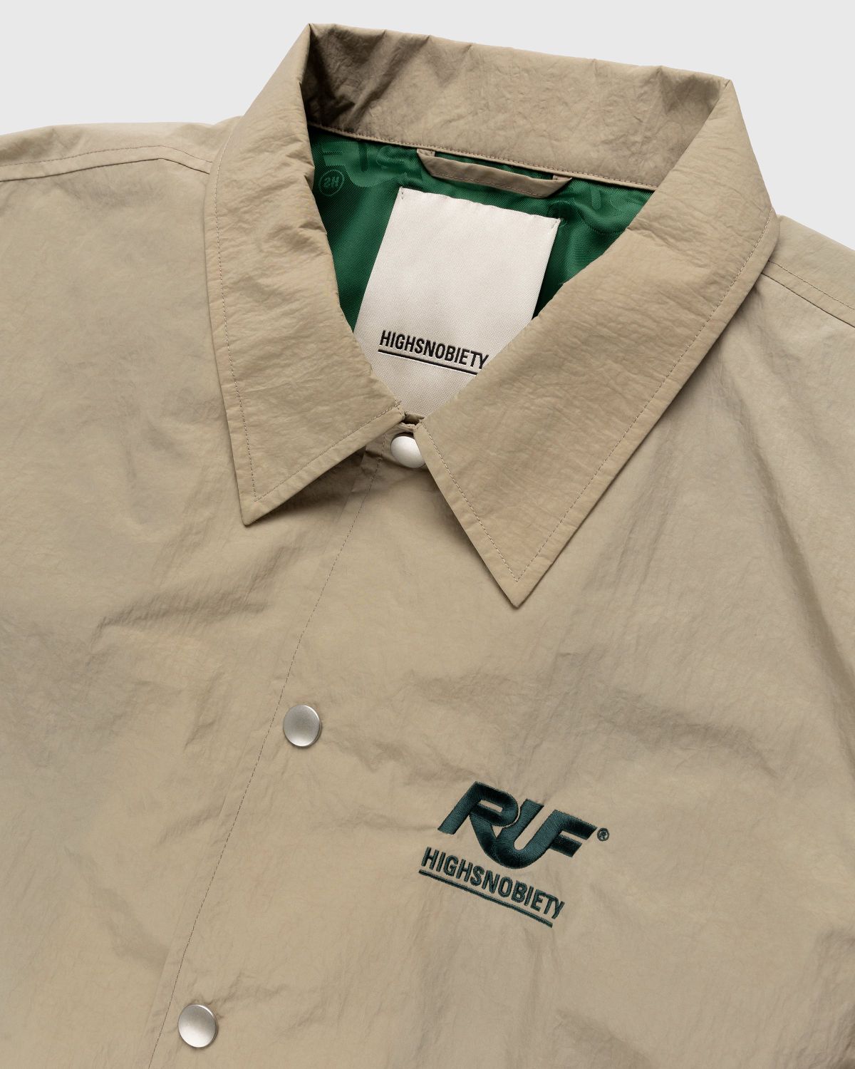 RUF x Highsnobiety – Coach Jacket Light Beige - Outerwear - Beige - Image 4
