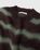 Acne Studios – Striped Fuzzy Sweater Brown/Military Green - Image 3