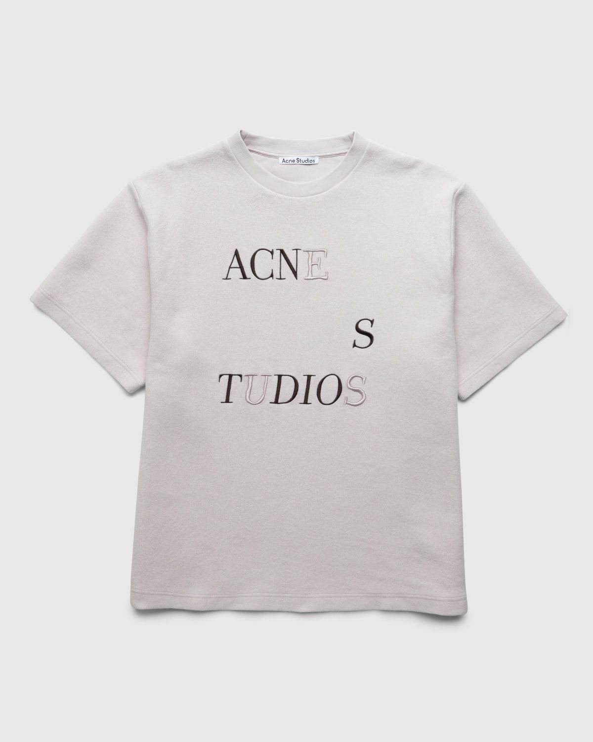 Acne Studios – Logo T-Shirt Beige - Tops - Beige - Image 1