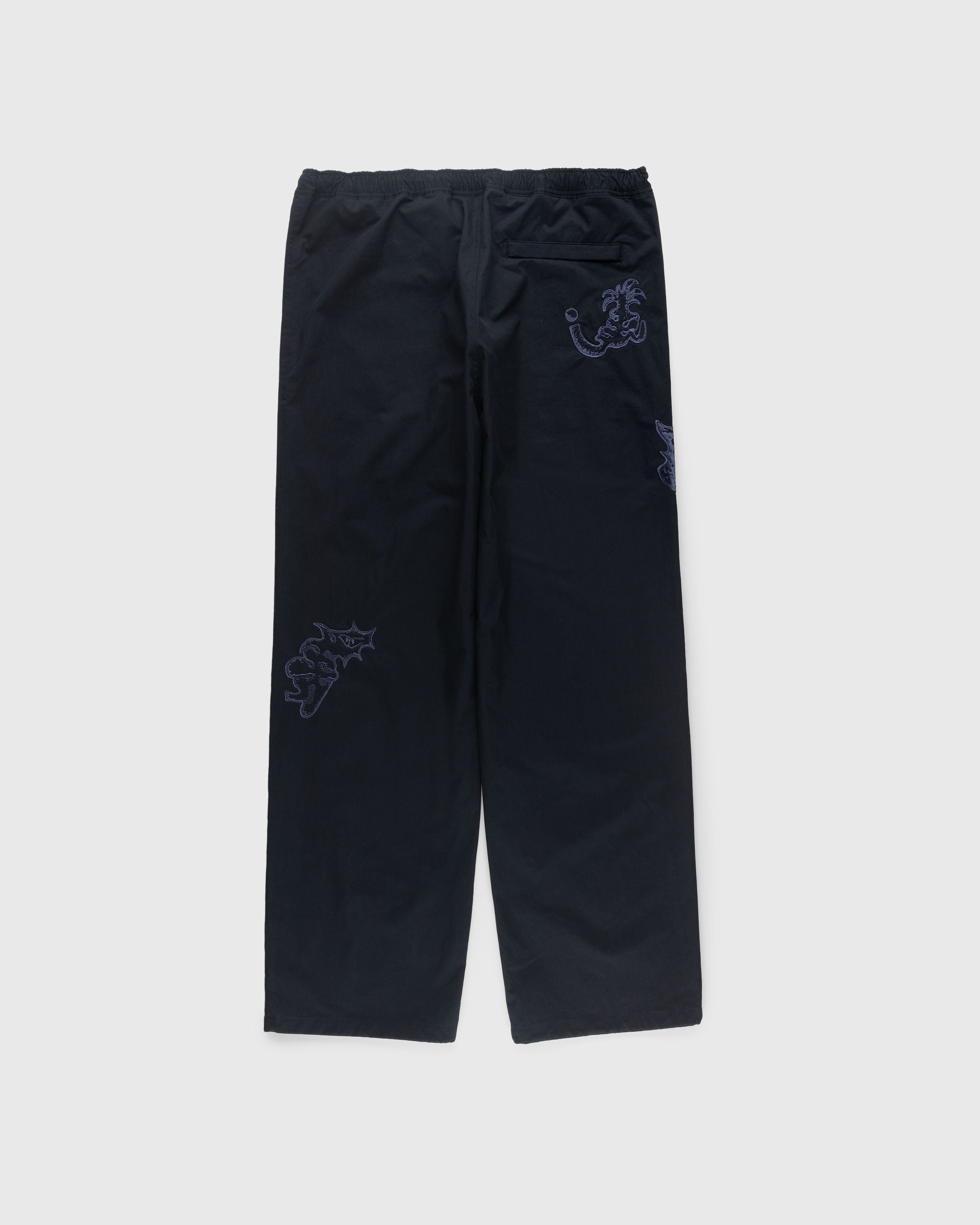 NTS x Highsnobiety – Brushed Nylon Trackpants Navy - Pants - Black - Image 2