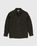 Lemaire – Convertible Collar Long Sleeve Shirt Espresso - Shirts - Brown - Image 1
