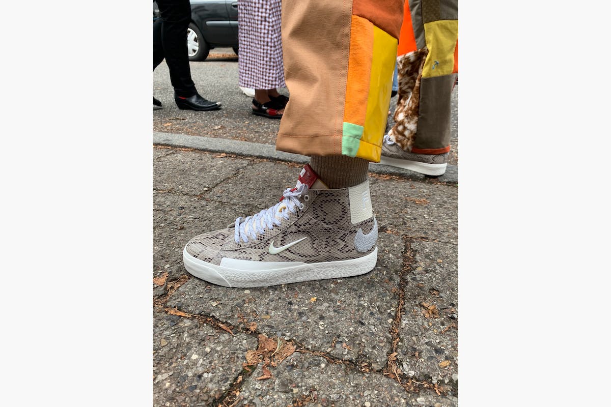 Jarra implicar Buena suerte Soulland Debuts Nike Blazer With Snakeskin & Tiny Swoosh