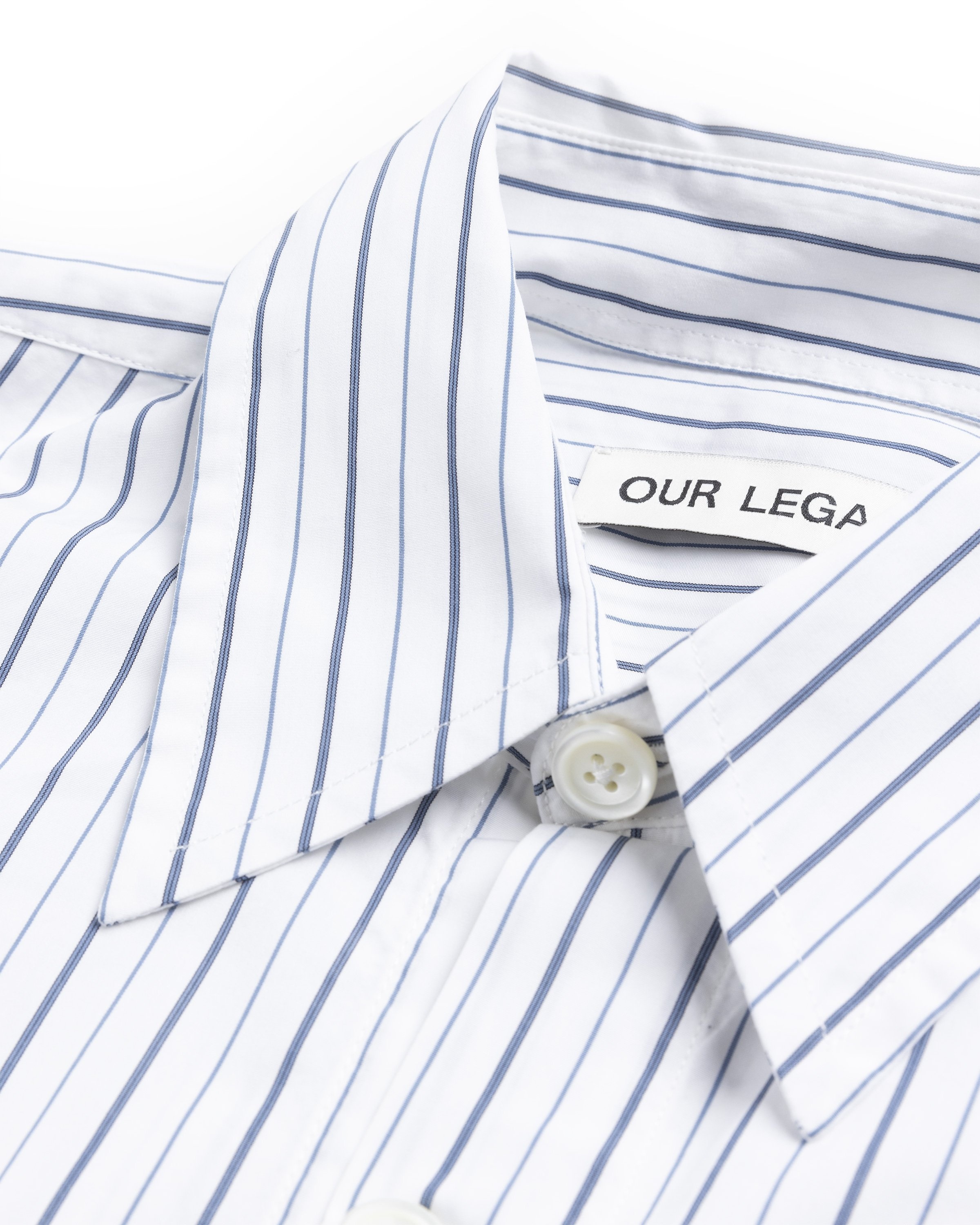 Our Legacy – Popover Shirt Olympic White Stripe - Shirts - White - Image 5