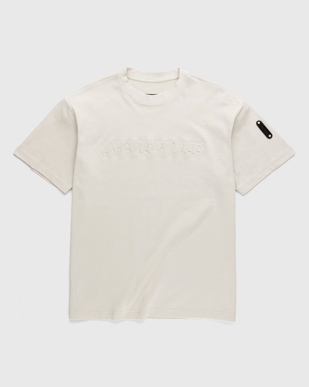 A-Cold-Wall* – Gradient Logo T-Shirt Bone - T-Shirts - White - Image 1
