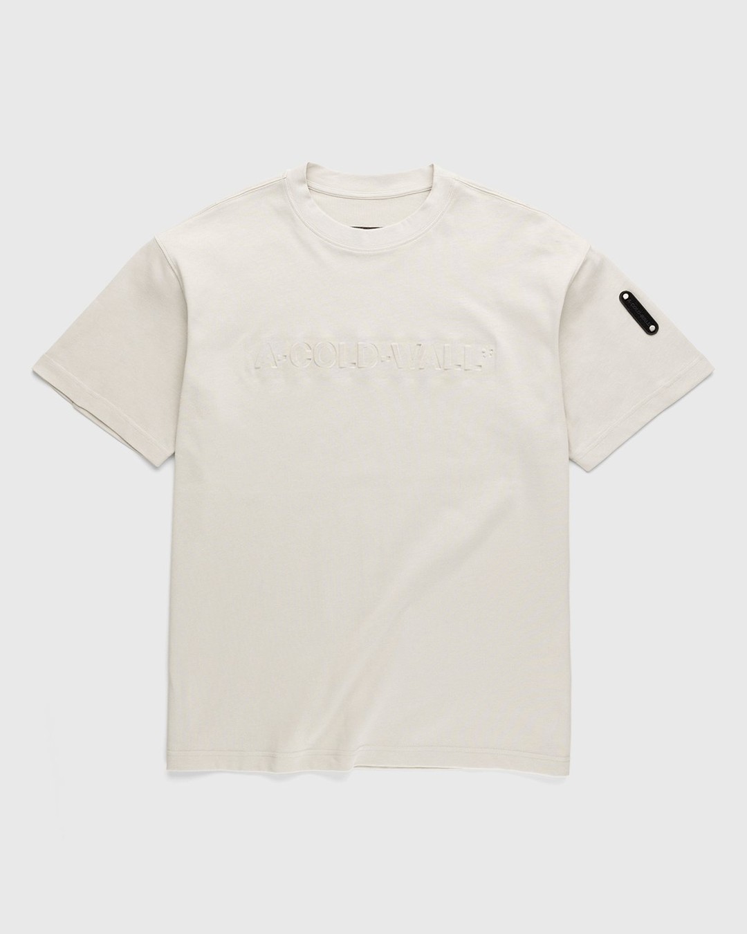 A-Cold-Wall* – Gradient Logo T-Shirt Bone - T-shirts - White - Image 1