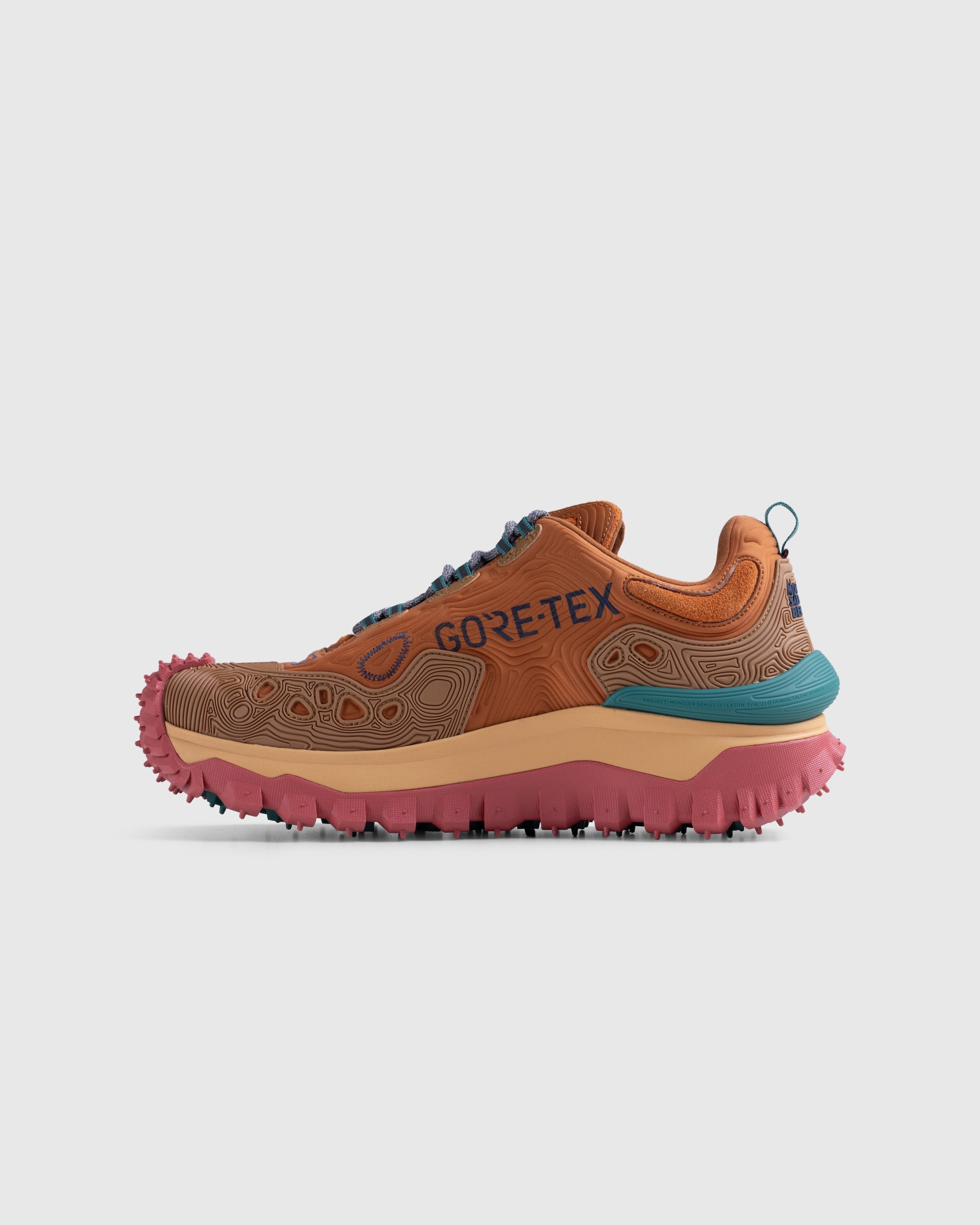 Moncler x Salehe Bembury Trailgrip Grain Sneakers Orange
