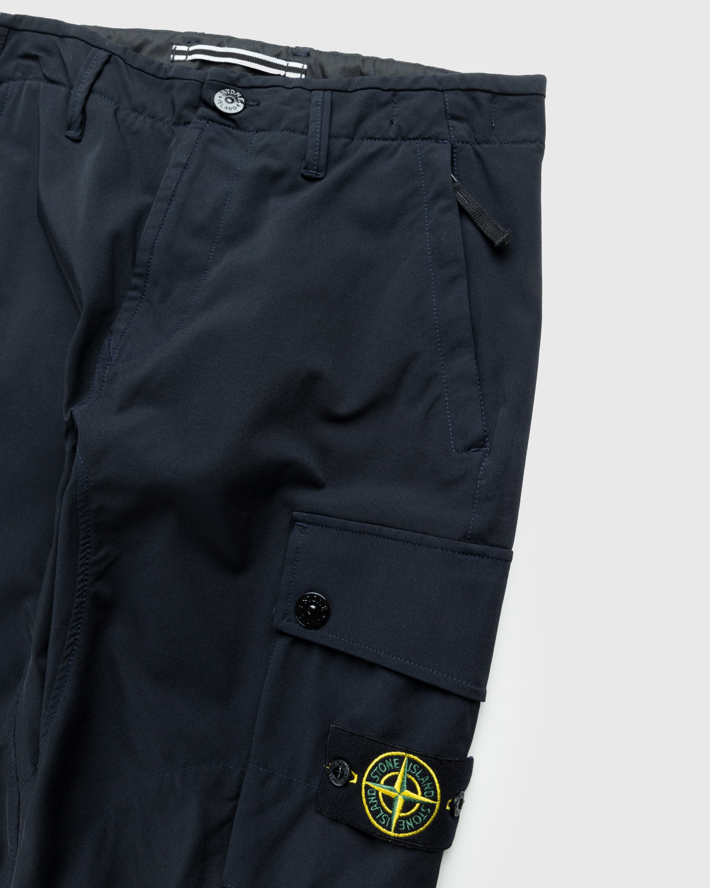 Stone Island – Nylon Cargo Pants Navy Blue - Pants - Blue - Image 5