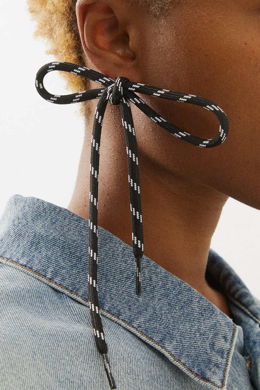 balenciaga shoe lace earring