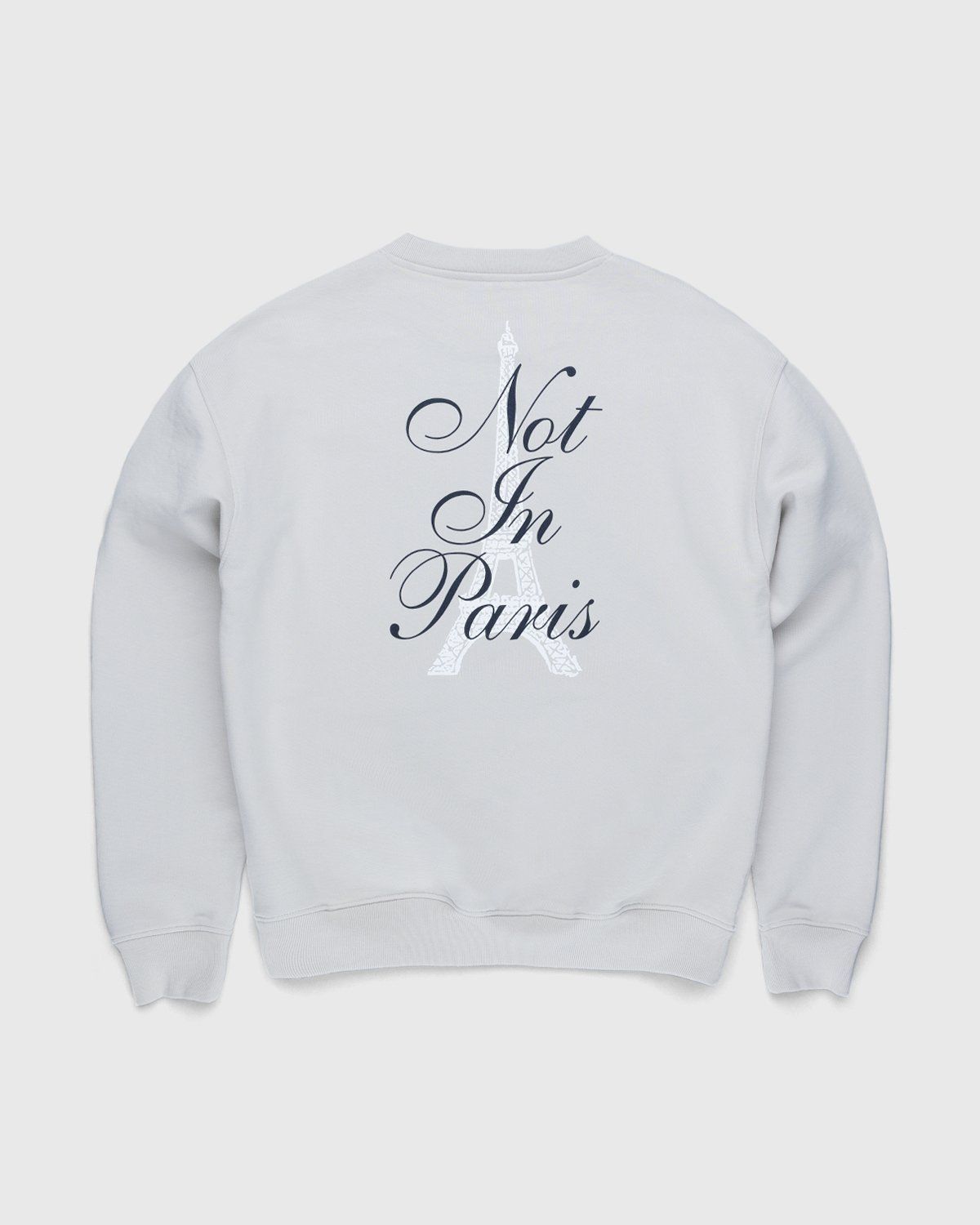 Highsnobiety – Not In Paris 3 Tour Eiffel Crewneck Natural - Sweats - Grey - Image 1