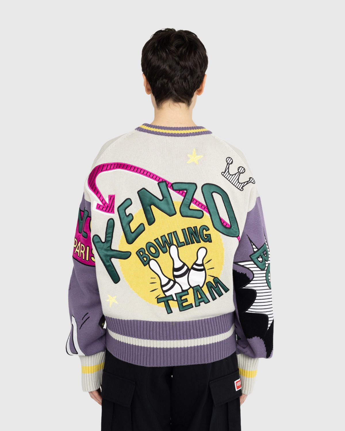 Kenzo – Elephant Jumper - Knitwear - Purple - Image 4