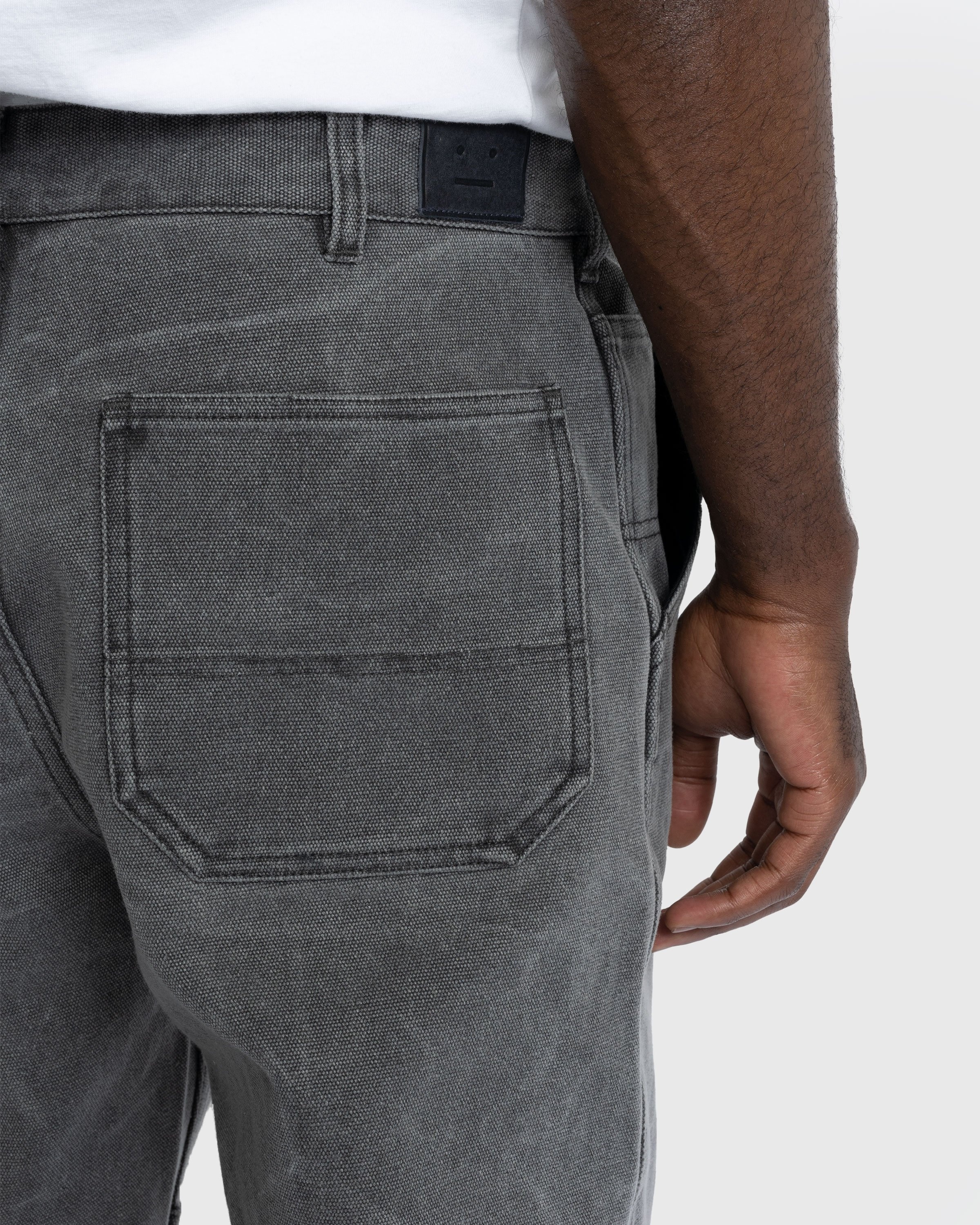Acne Studios – Cotton Canvas Trousers Grey - Pants - Grey - Image 6