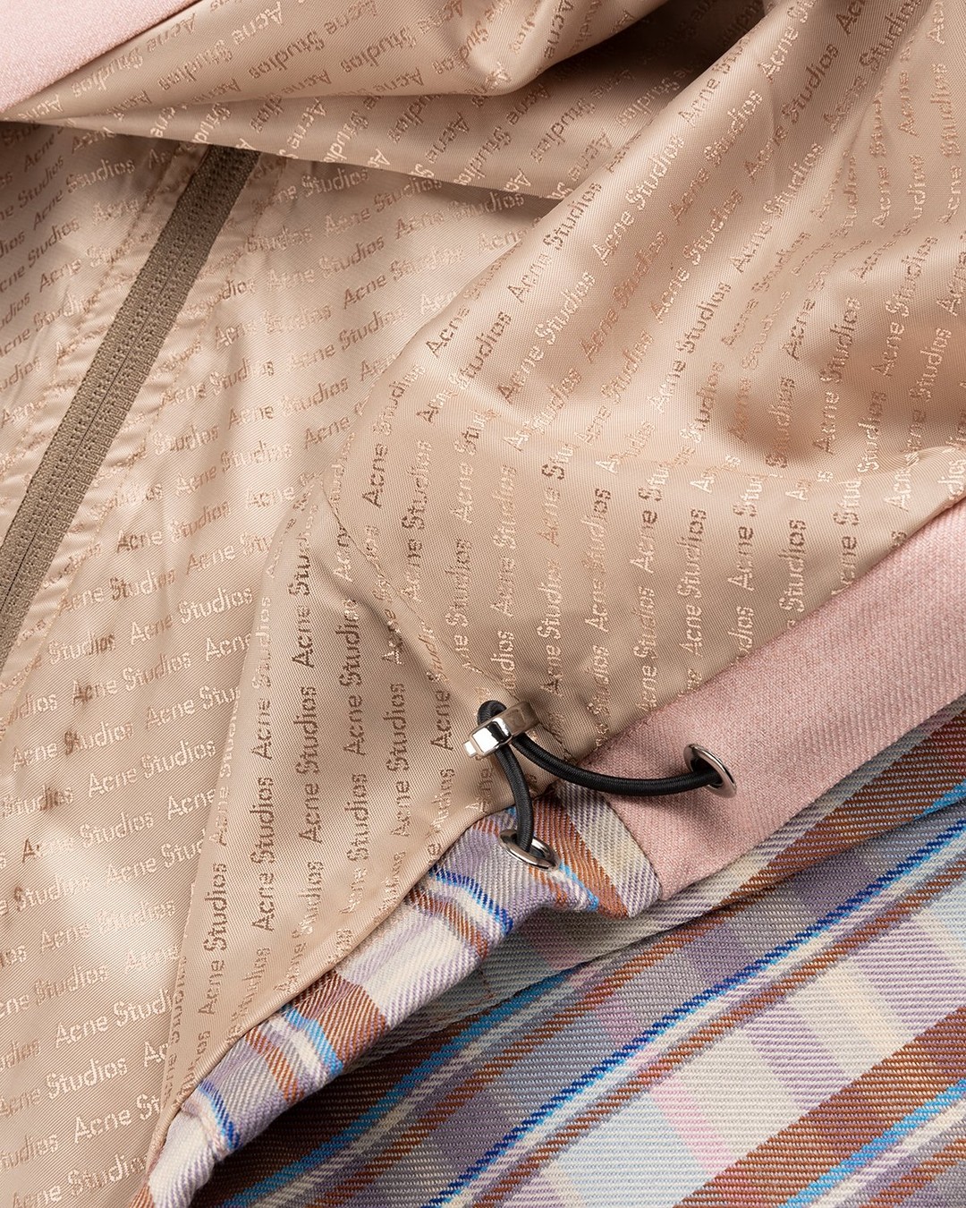Acne Studios – Checked Twill Jacket Blossom Pink - Jackets - Pink - Image 5