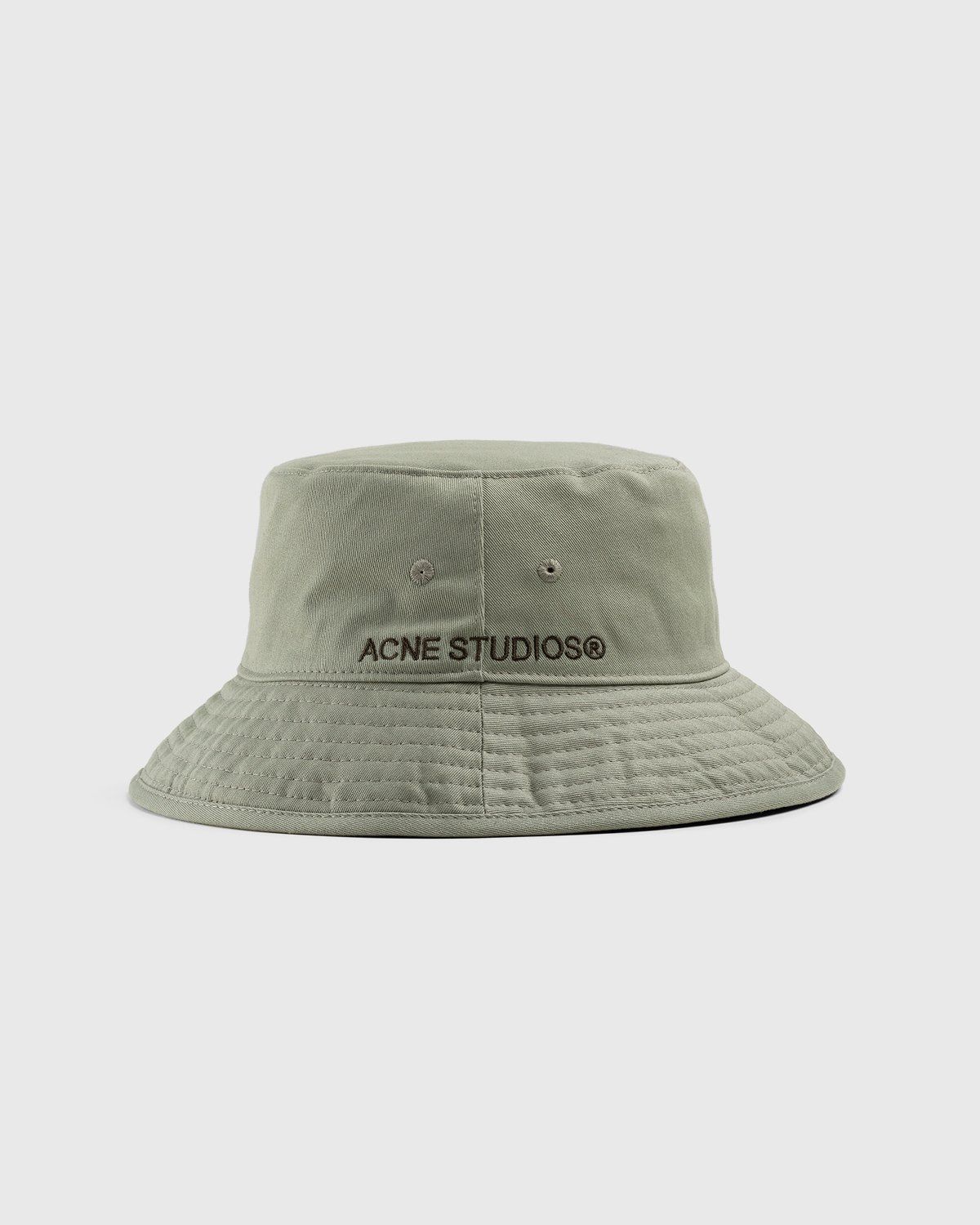 Acne Studios – Twill Bucket Hat Sage Green - Bucket Hats - Green - Image 1