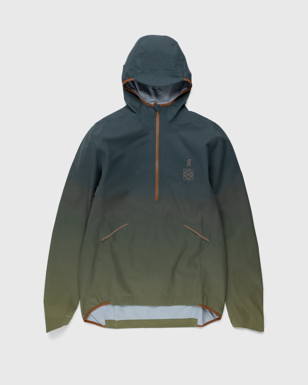 Loewe x On – Women's Waterproof Anorak Gradient Grey - Outerwear - Grey - Image 1