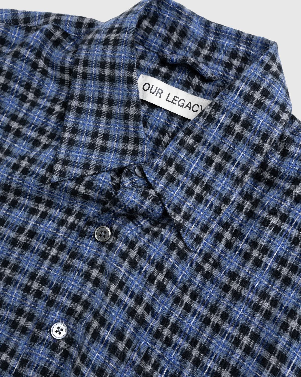 Our Legacy – Above Shirt Cantrell Check - Shirts - Blue - Image 6