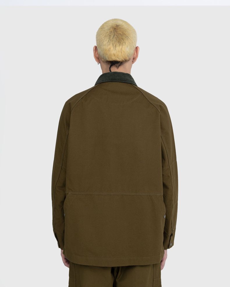 Veste Zippée Snow Peak - Tricot Vert Olive - Fabriqué Au Japon - Taille L