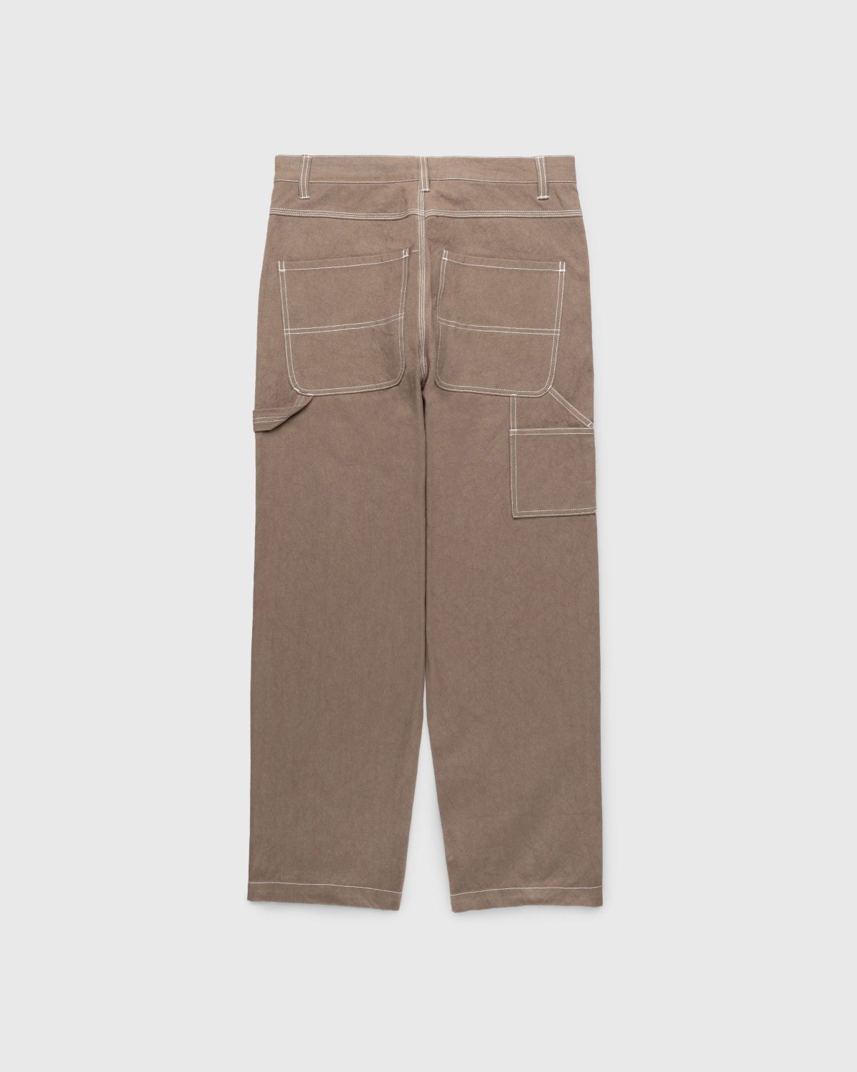 Highsnobiety HS05 – Sun Dried Canvas Carpenter Pants Brown - Pants - Brown - Image 2