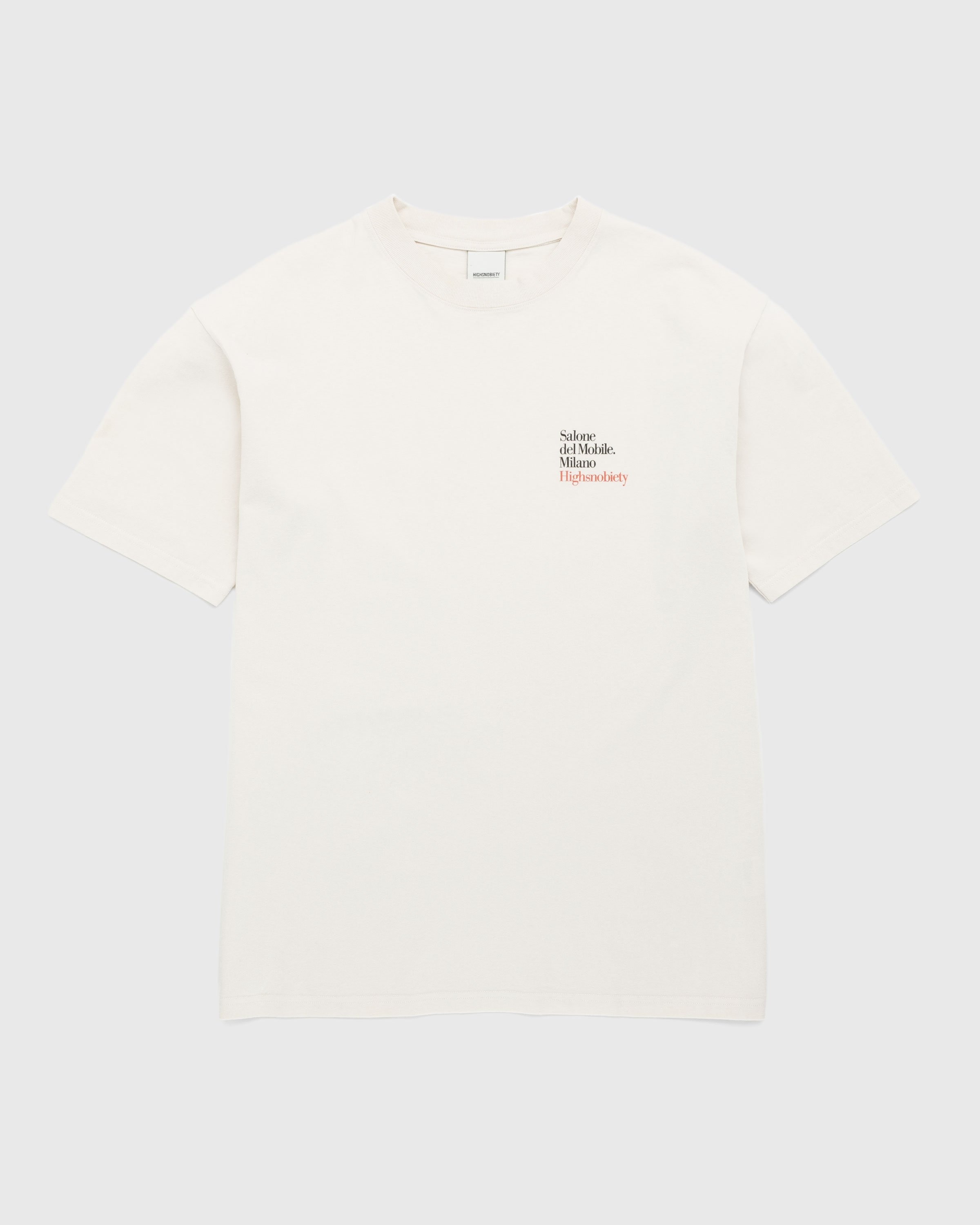 Salone del Mobile x Highsnobiety – Logo T-Shirt Eggshell - T-Shirts - Beige - Image 2