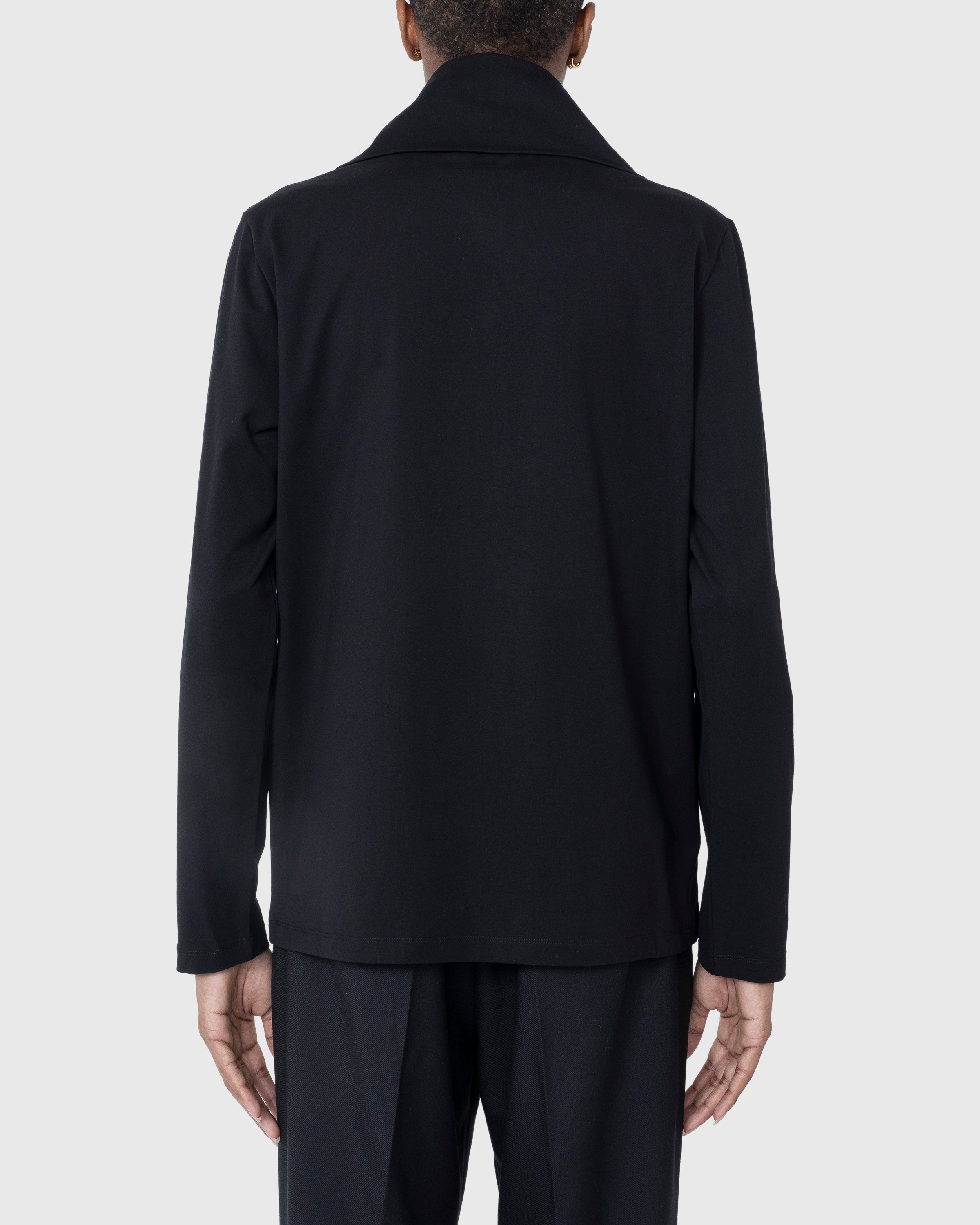 Jil Sander – Zip-Up Longsleeve Black - Longsleeves - Black - Image 4