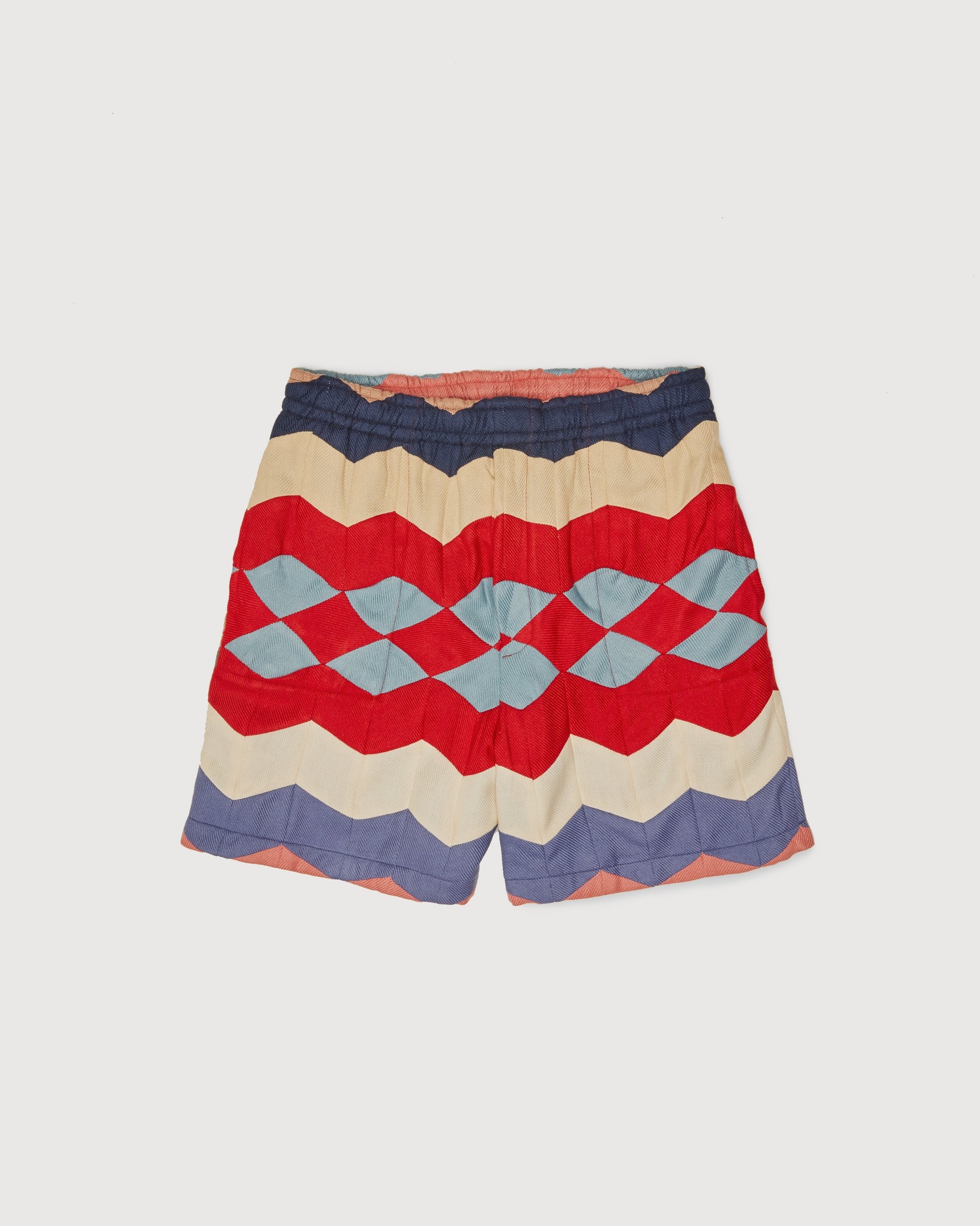 bode – Chevron Quilt Shorts Multi - Shorts - Multi - Image 1