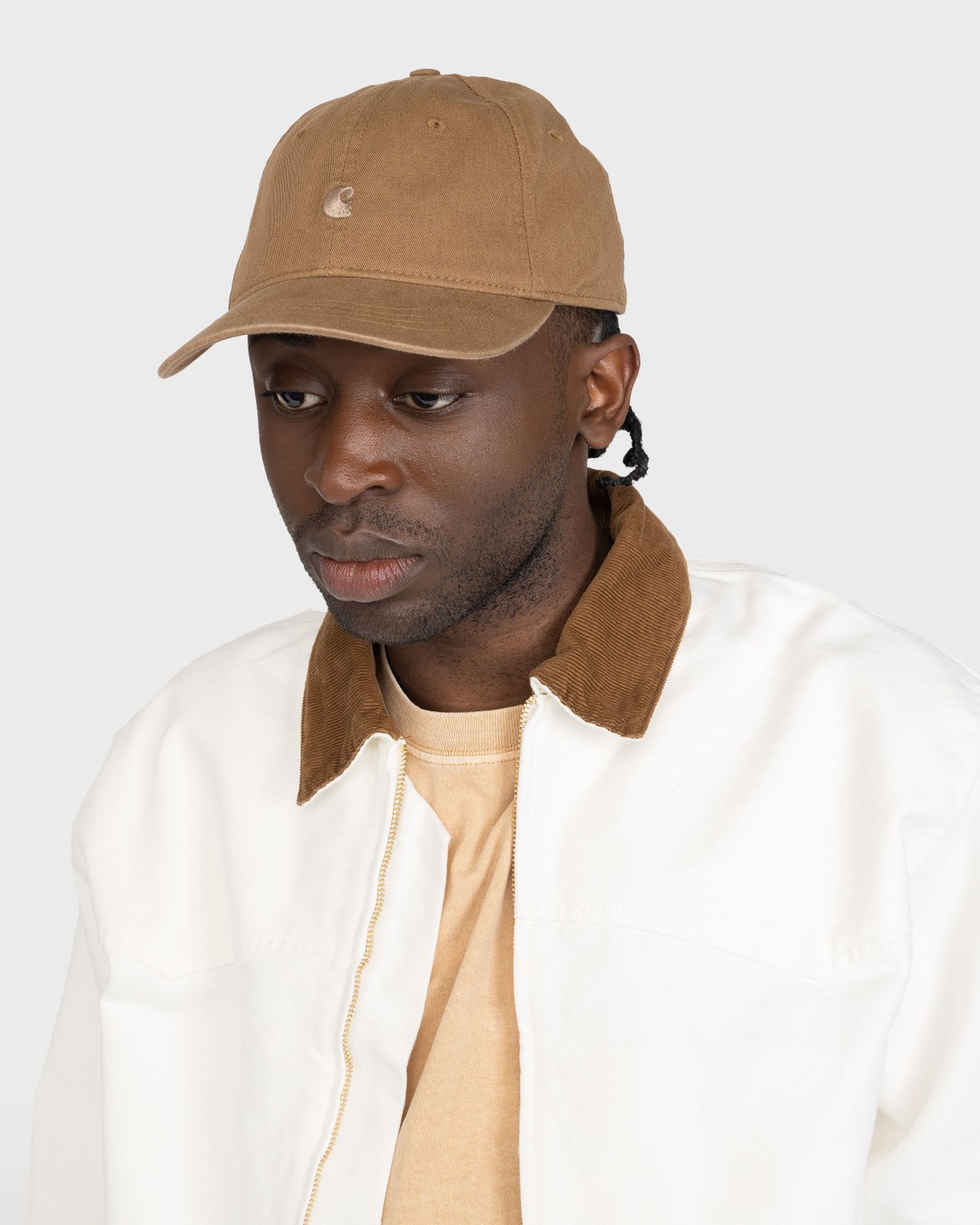 Carhartt WIP – Madison Logo Cap Buffalo - Hats - Brown - Image 5