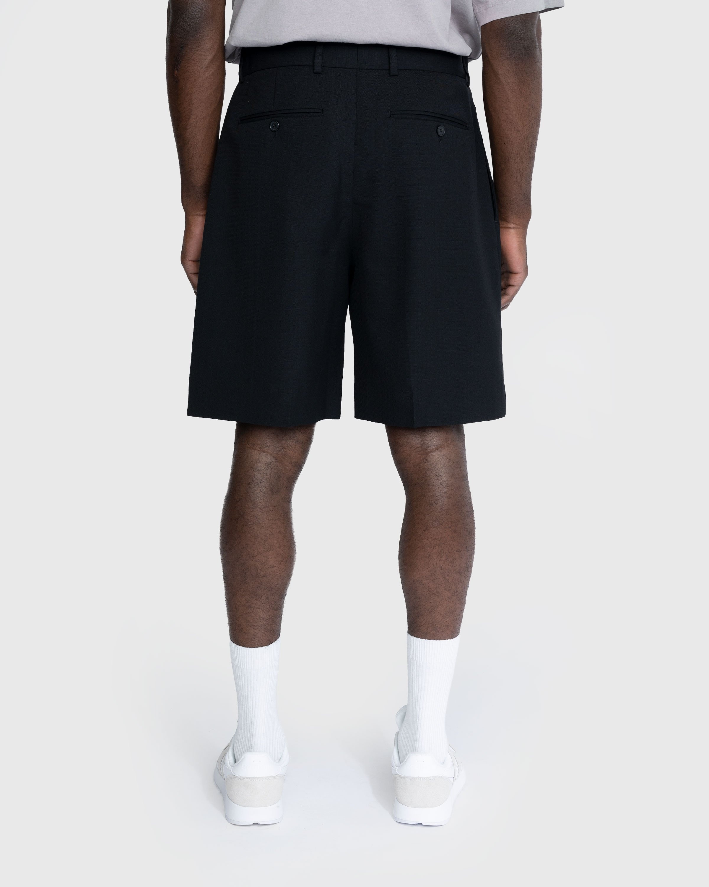 Acne Studios – Tailored Pleated Shorts Black - Bermuda Cuts - Black - Image 3