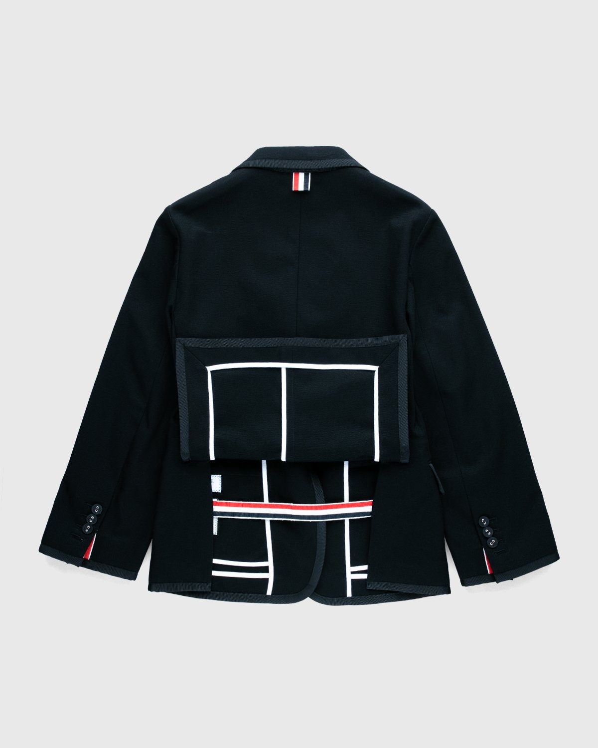 Thom Browne x Highsnobiety Men Deconstructed Sport Jacket Black
