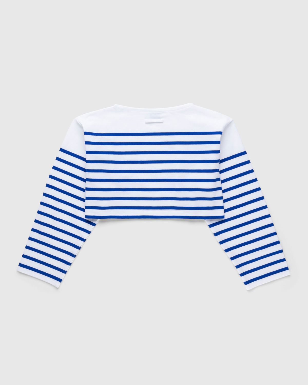 Jean Paul Gaultier x Highsnobiety – La Marinière Crop Top - Longsleeves - Blue - Image 2