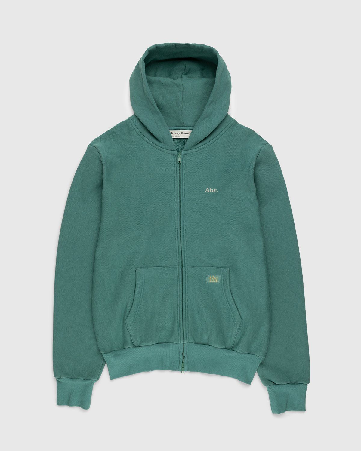 Abc. – Zip-Up French Terry Hoodie Apatite - Sweats - Green - Image 1