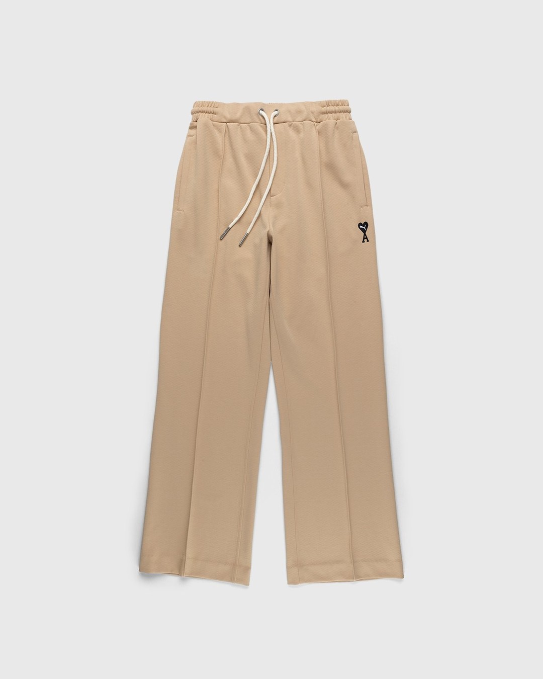 Puma x AMI – Wide Logo Pants Ginger Root - Trousers - Beige - Image 1