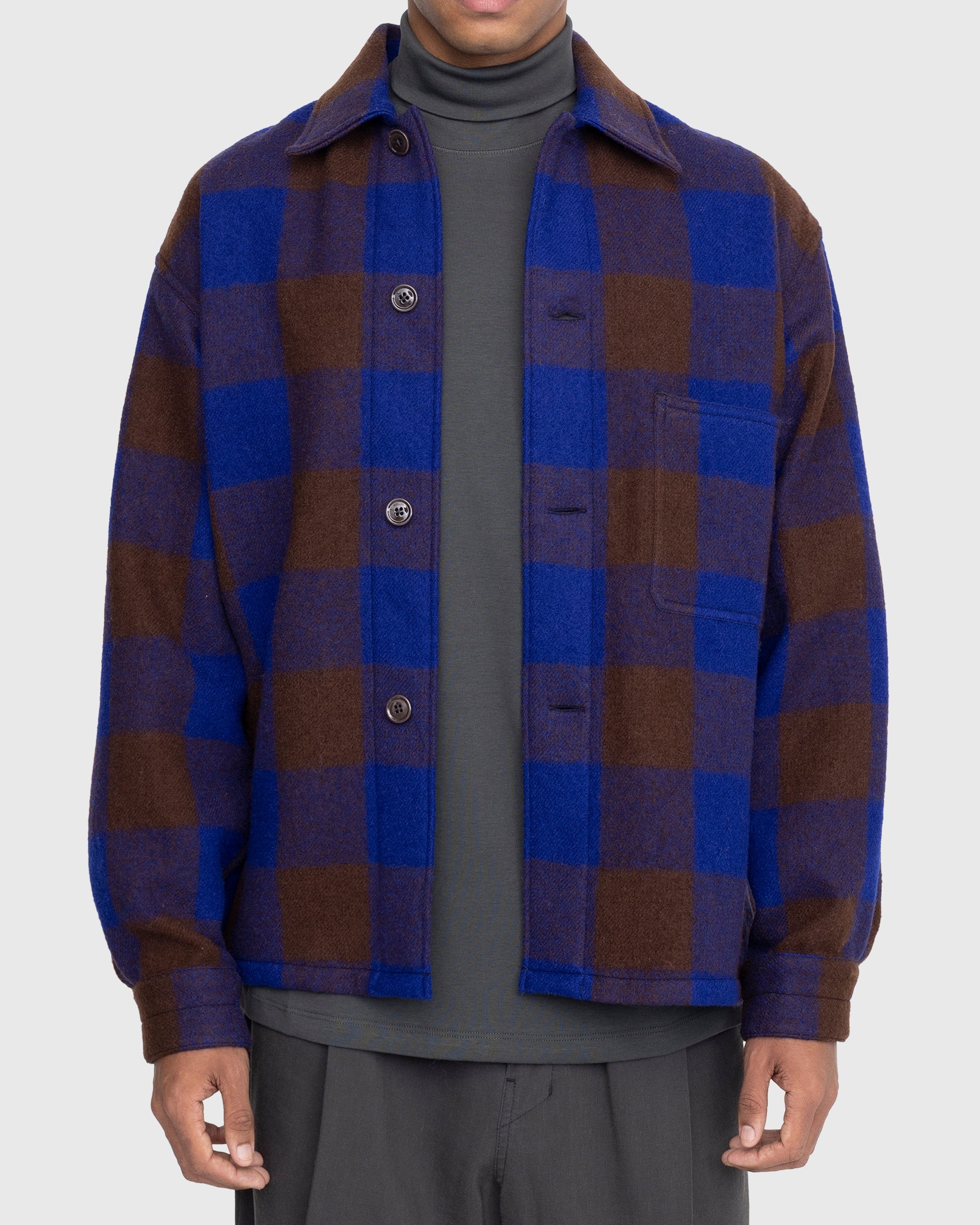 Lemaire – Pyjama Shirt Brown/Blue | Highsnobiety Shop