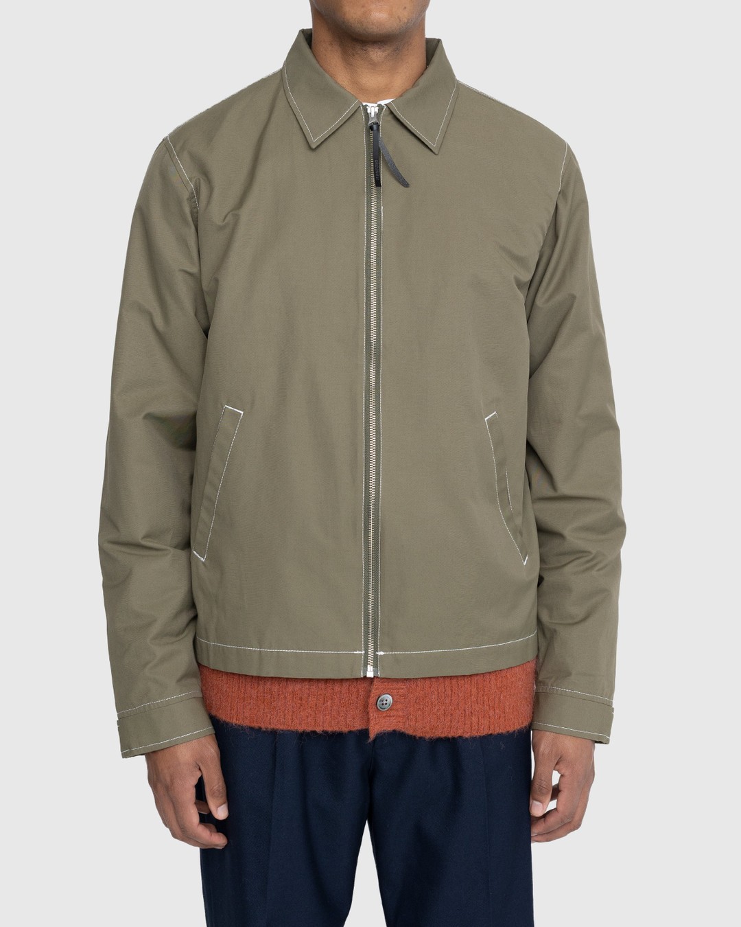 Highsnobiety – Brushed Nylon Jacket Olive - Outerwear - Green - Image 2