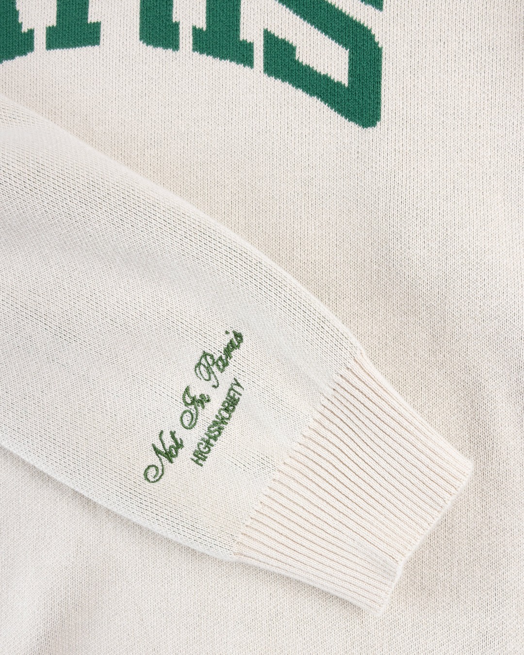 Highsnobiety – Not in Paris 5 Knitted Sweater - Sweats - Beige - Image 7