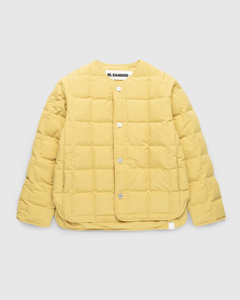 Recycled Polyester Down Jacket Olive Gold