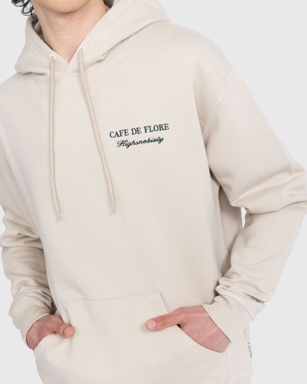 Café de Flore x Highsnobiety – Hoodie Eggshell - Sweats - Beige - Image 4