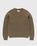 Pigment Dyed Loose Knit Sweater Brown