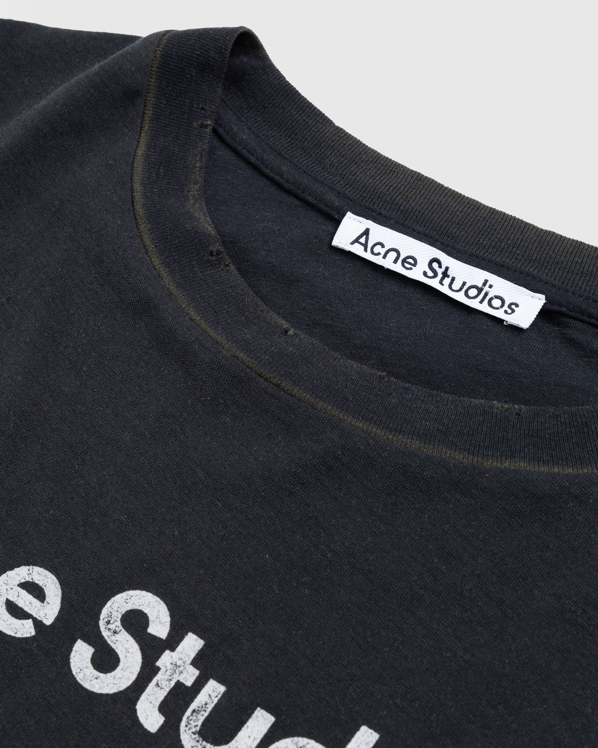 Acne Studios – Logo T-Shirt Black - T-shirts - Black - Image 5