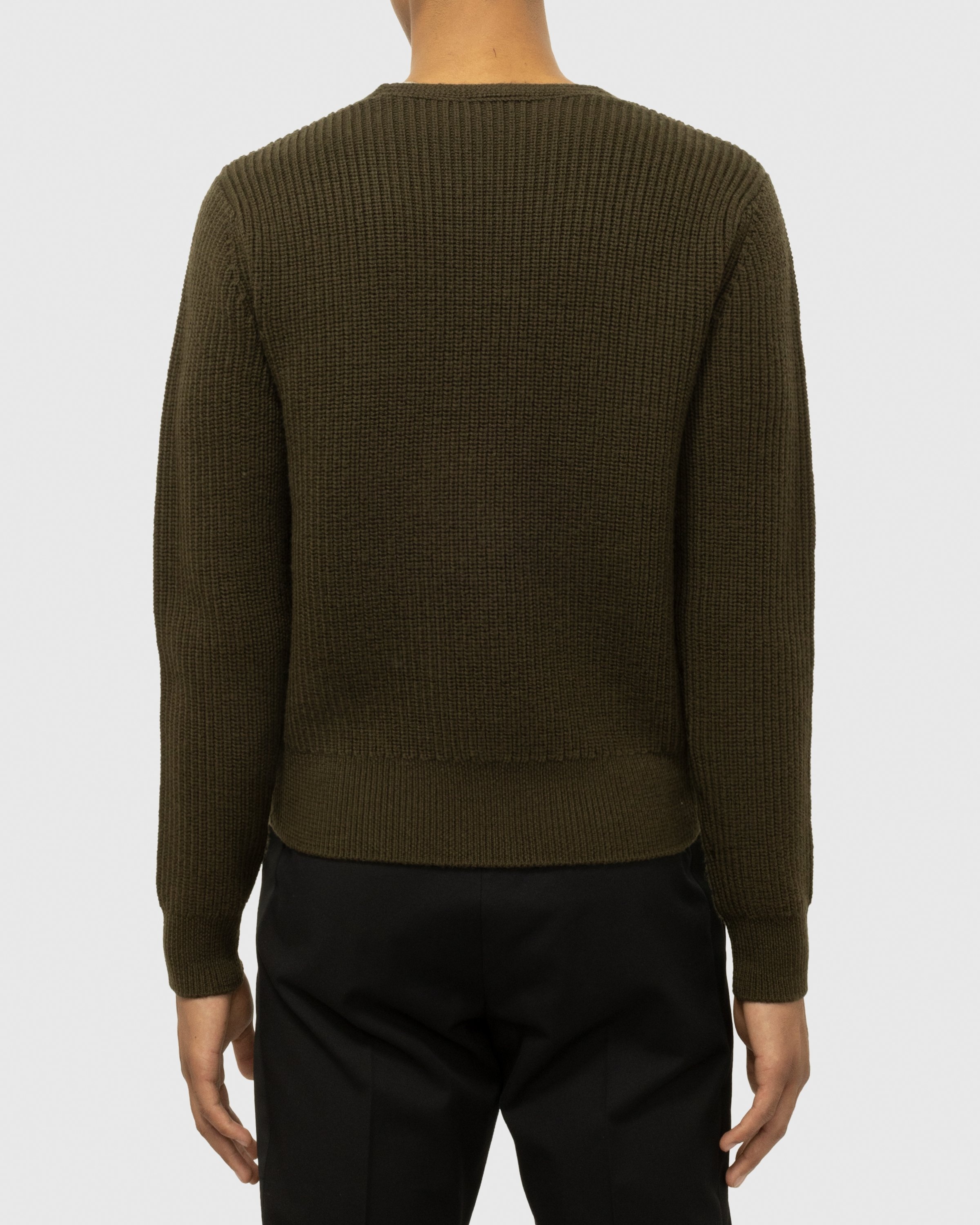 Dries van Noten – Newton Merino Sweater Green - Knitwear - Green - Image 5
