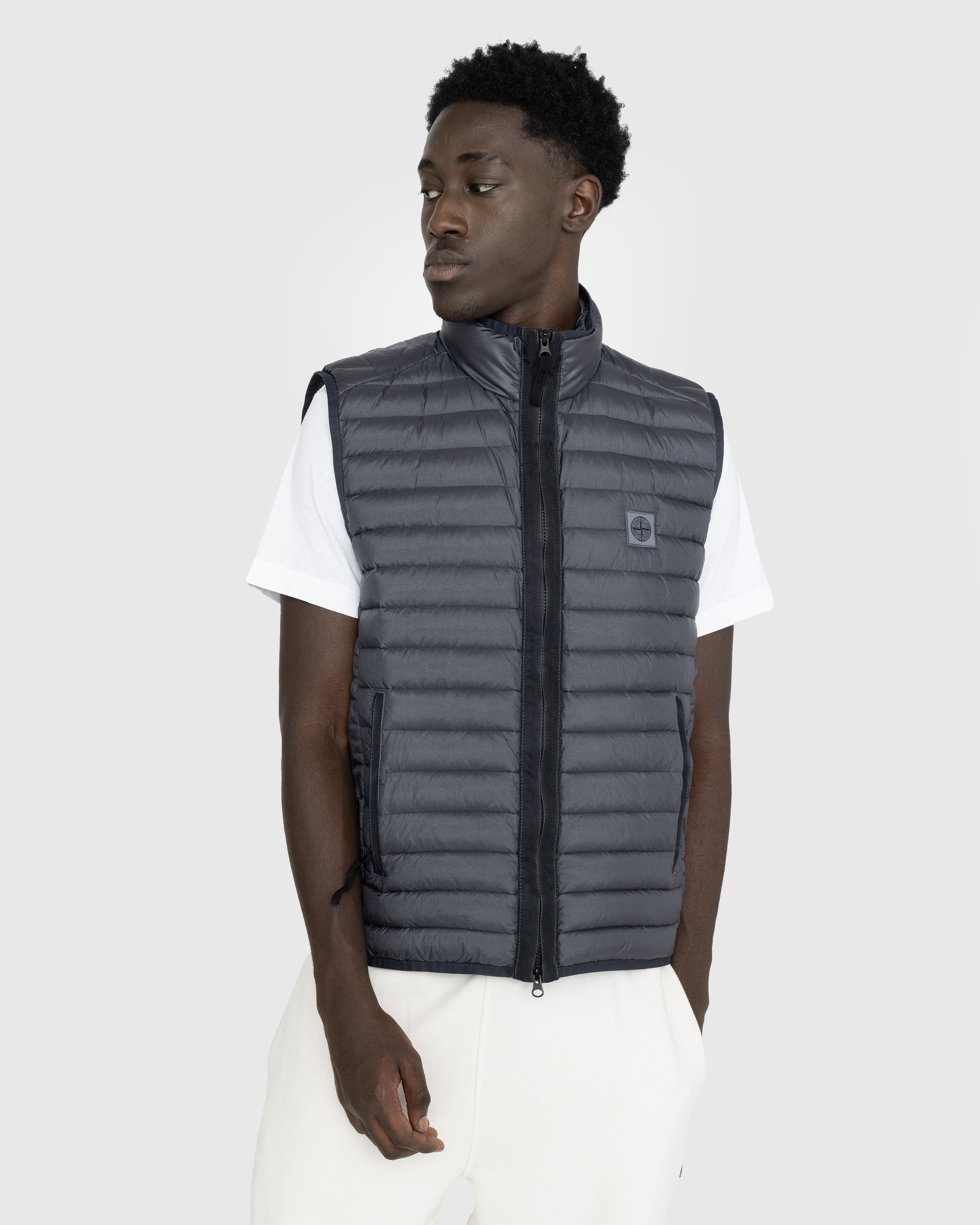 Stone Island – Recycled Nylon Down Vest Lead Grey - Outerwear - Grey - Image 2