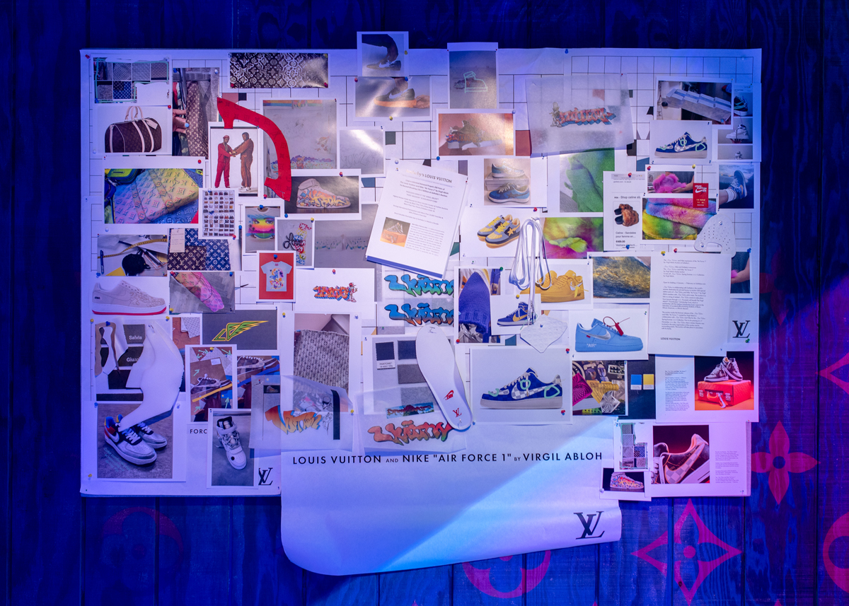 Louis Vuitton x Nike AF1 Exhibition