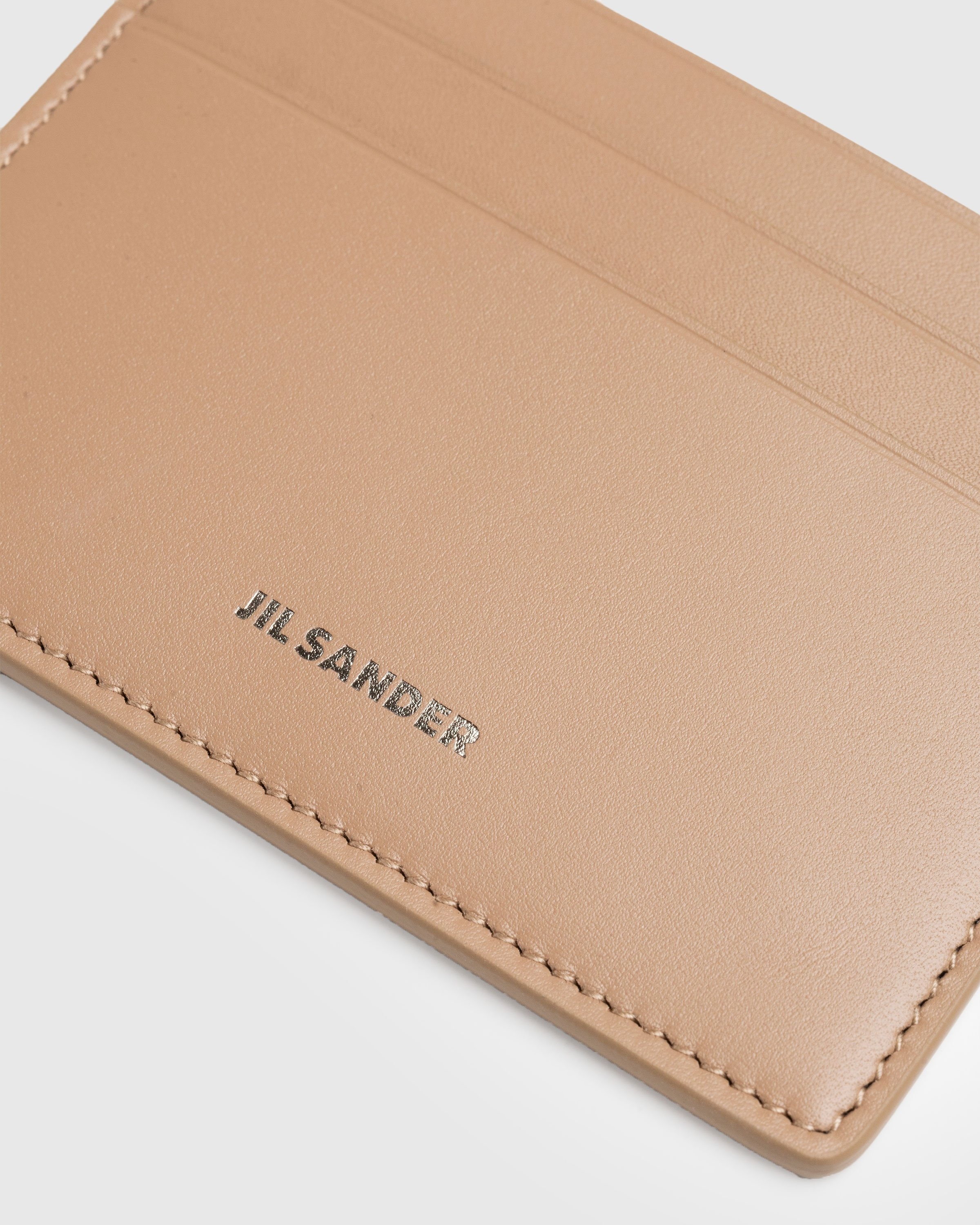Jil Sander – Leather Card Holder Clay - Wallets - Grey - Image 3