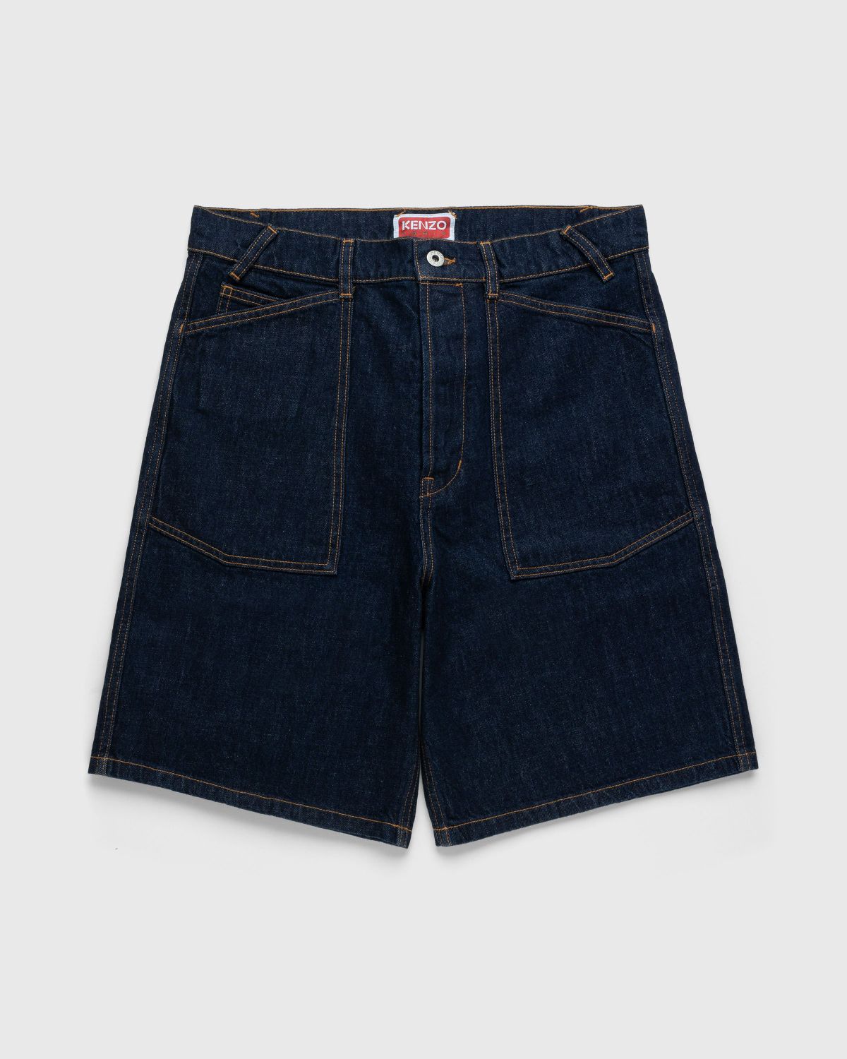 Kenzo – Sailor Loose Denim Shorts - Shorts - Blue - Image 1