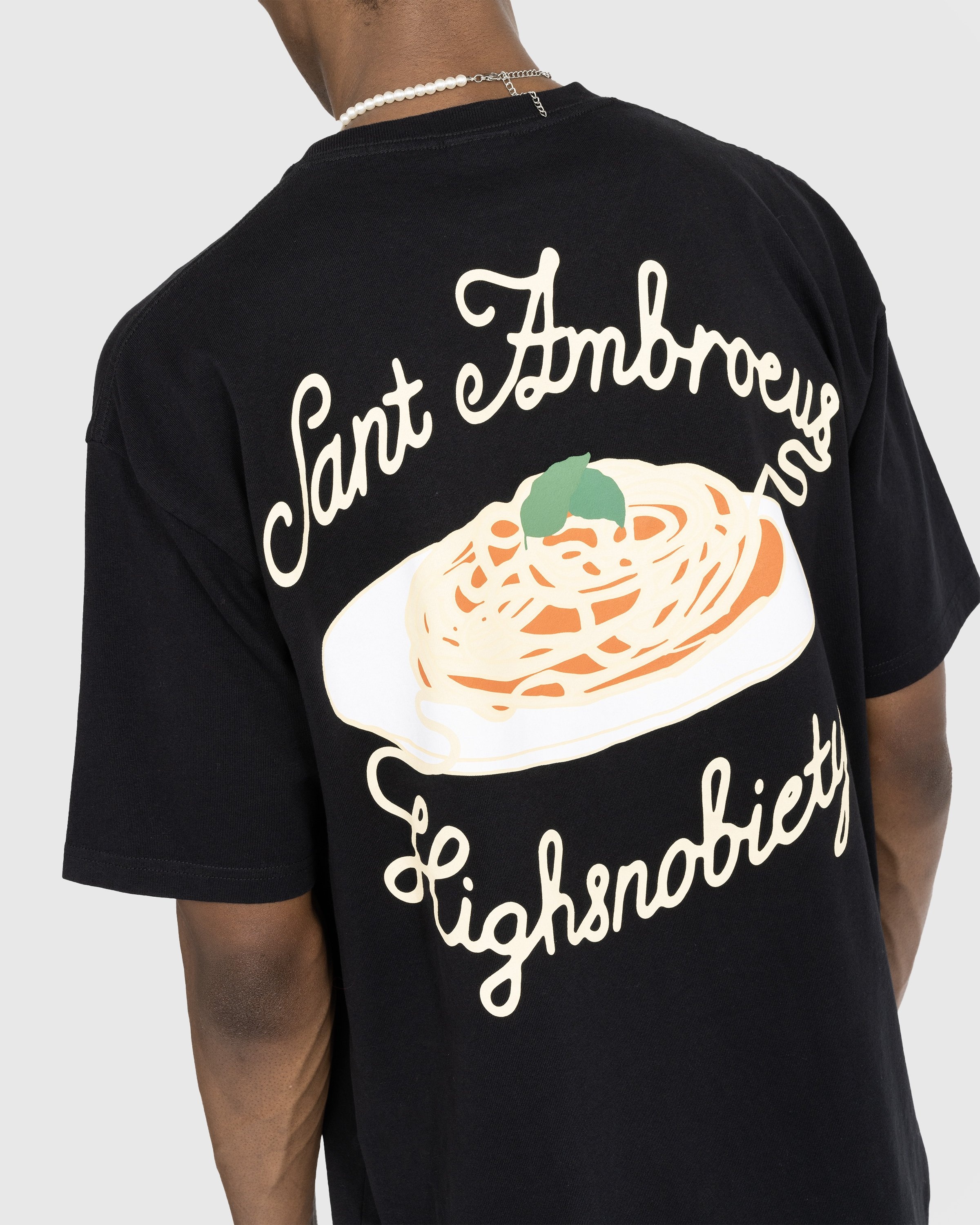 Highsnobiety x Sant Ambroeus – T-Shirt Black  - T-shirts - Black - Image 5