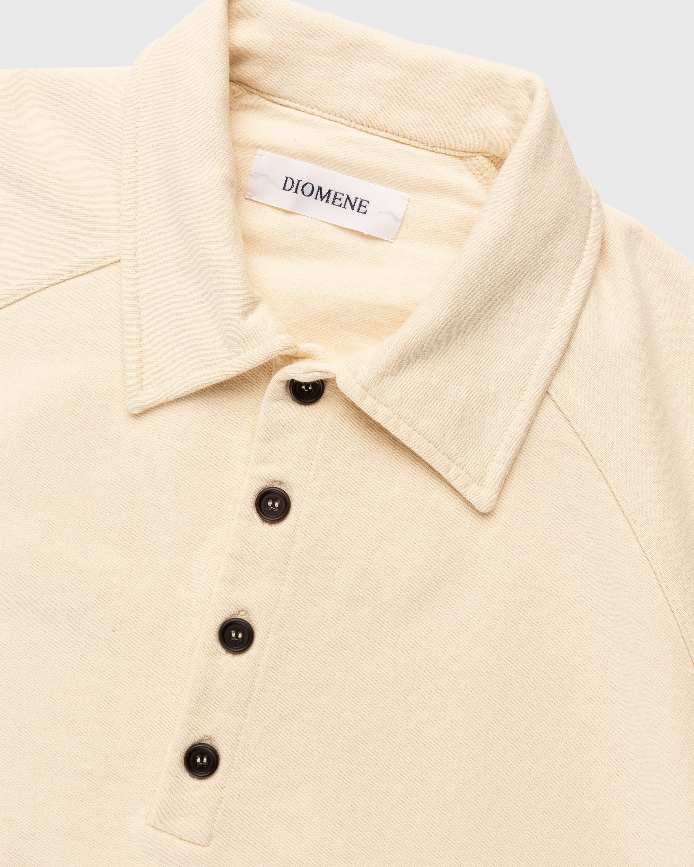 Diomene by Damir Doma – Heavy Jersey Polo Cloud Cream - Shirts - Beige - Image 5