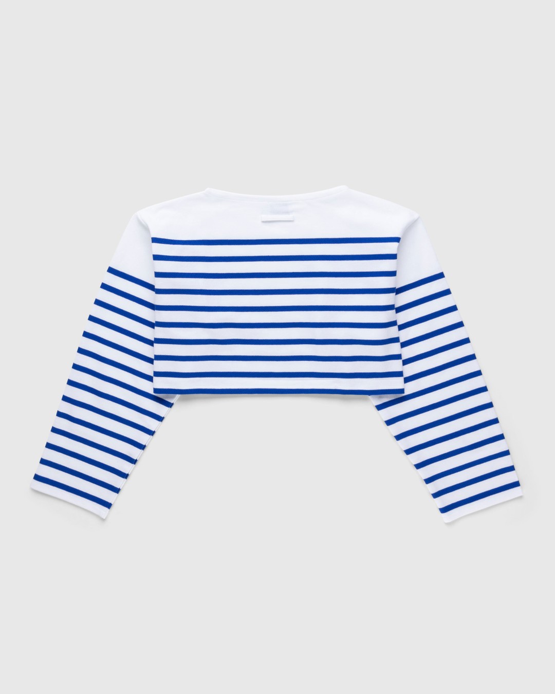 Jean Paul Gaultier x Highsnobiety – La Marinière Crop Top - Longsleeves - Blue - Image 2