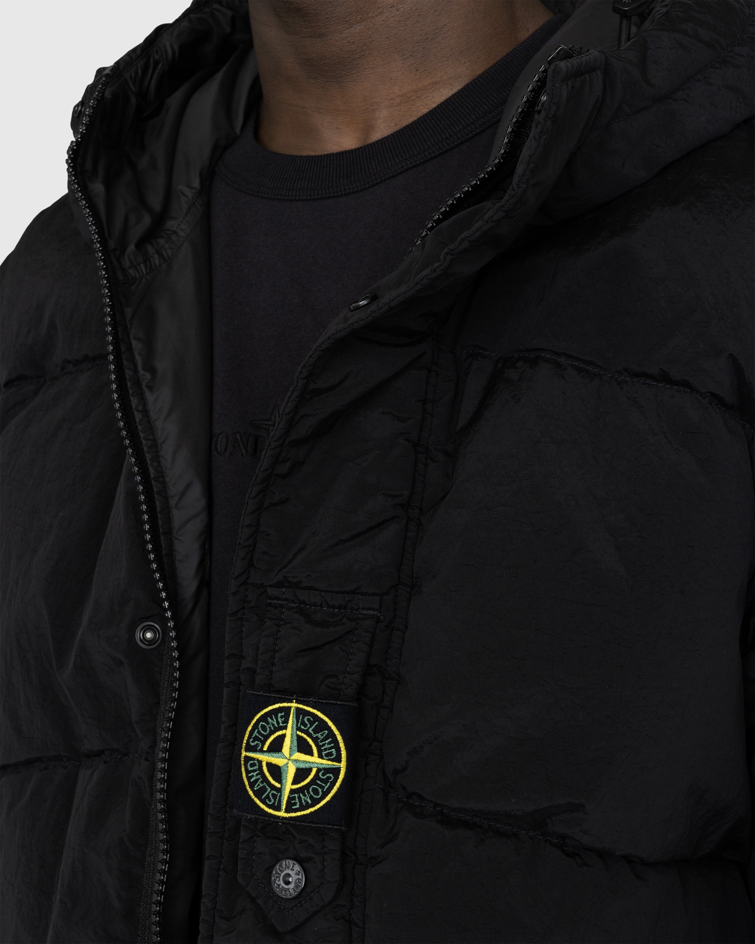Stone Island – Reversible Nylon Metal Down Jacket Black - Outerwear - Black - Image 4