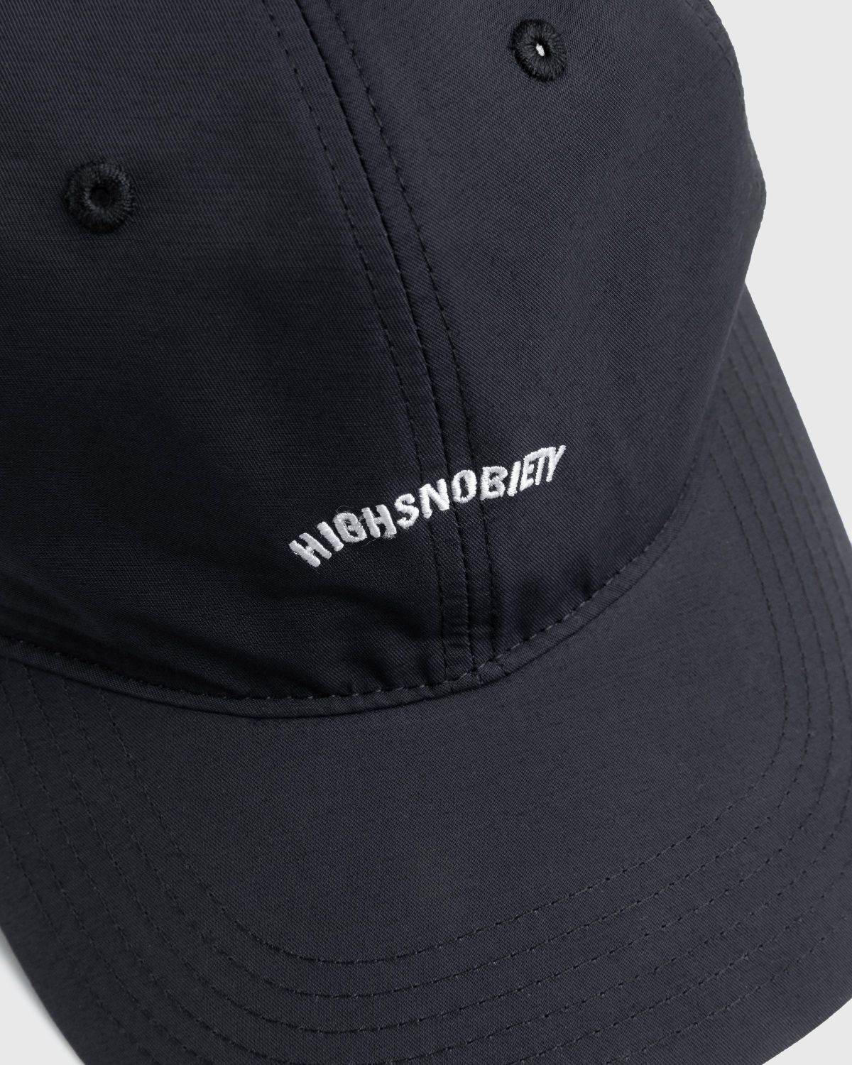 Highsnobiety – Brushed Nylon Logo Cap Black - Hats - Black - Image 5
