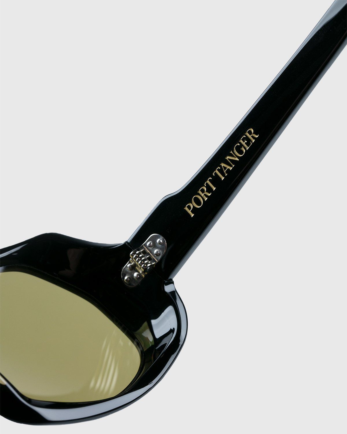 Port Tanger – Yamina Black Warm Olive Lens - Sunglasses - Black - Image 4