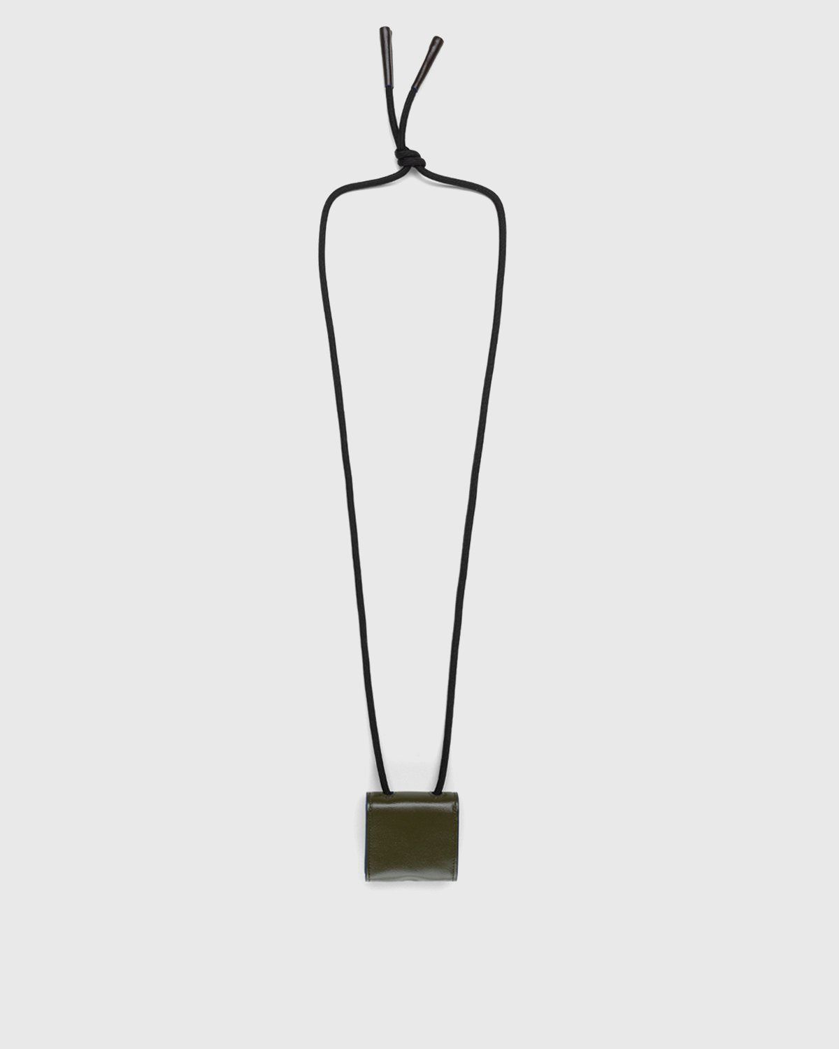 Marni – Calf Leather AirPods Case Green - Phone cases - Green - Image 2